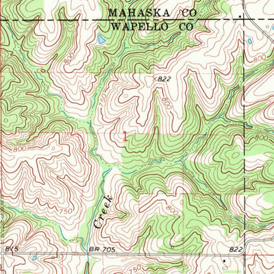 United States Geological Survey Kirkville, IA (1968, 24000-Scale) digital map