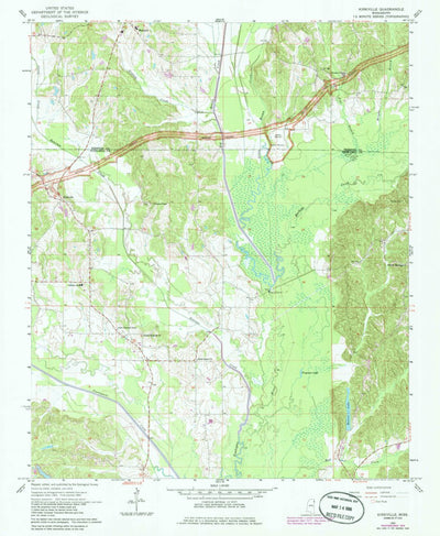 United States Geological Survey Kirkville, MS (1965, 24000-Scale) digital map