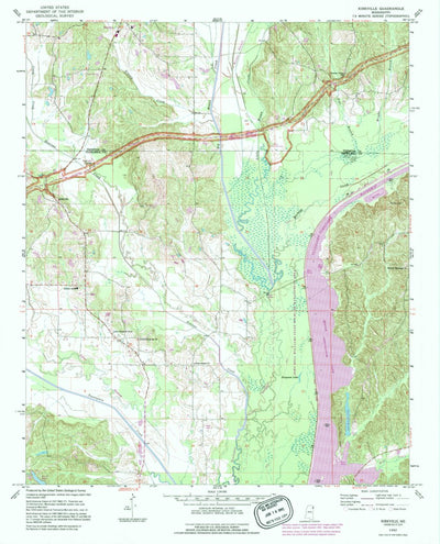 United States Geological Survey Kirkville, MS (1992, 24000-Scale) digital map