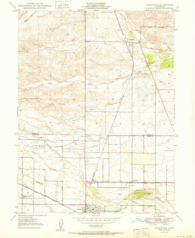United States Geological Survey Kirkwood, CA (1950, 24000-Scale) digital map