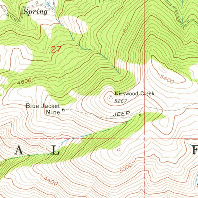 United States Geological Survey Kirkwood Creek, ID-OR (1963, 24000-Scale) digital map
