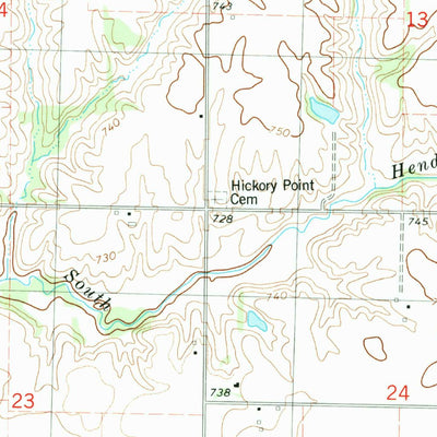 United States Geological Survey Kirkwood East, IL (1982, 24000-Scale) digital map