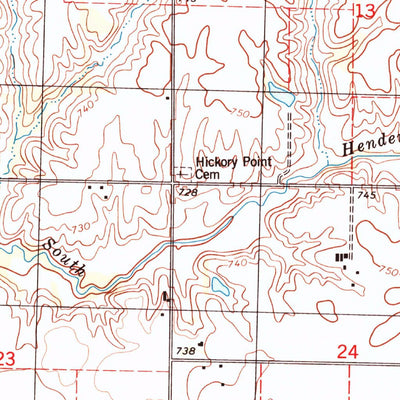United States Geological Survey Kirkwood East, IL (1998, 24000-Scale) digital map