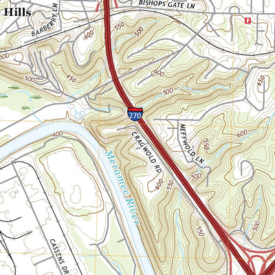 United States Geological Survey Kirkwood, MO (2021, 24000-Scale) digital map