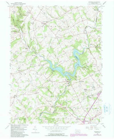 United States Geological Survey Kirkwood, PA (1955, 24000-Scale) digital map
