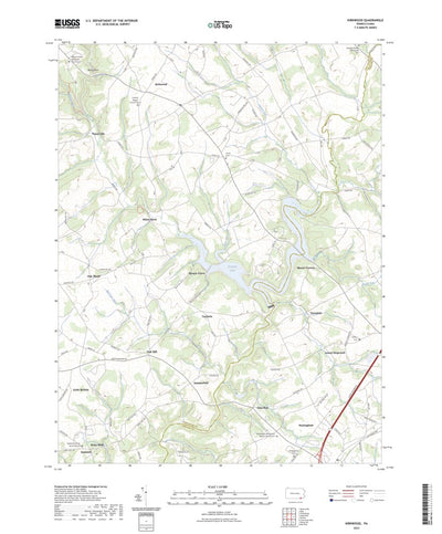 United States Geological Survey Kirkwood, PA (2023, 24000-Scale) digital map