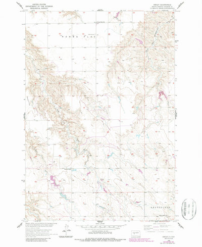 United States Geological Survey Kirley, SD (1956, 24000-Scale) digital map