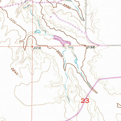 United States Geological Survey Kirley, SD (1956, 24000-Scale) digital map