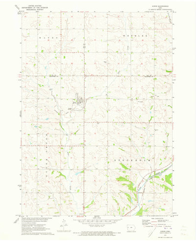 United States Geological Survey Kiron, IA (1971, 24000-Scale) digital map