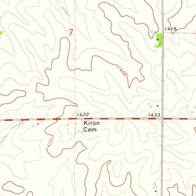 United States Geological Survey Kiron, IA (1971, 24000-Scale) digital map