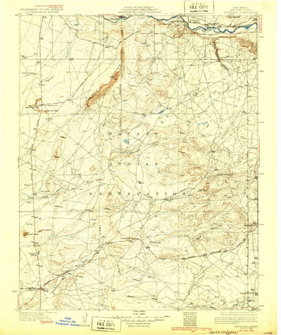 United States Geological Survey Kirtland, NM (1932, 125000-Scale) digital map