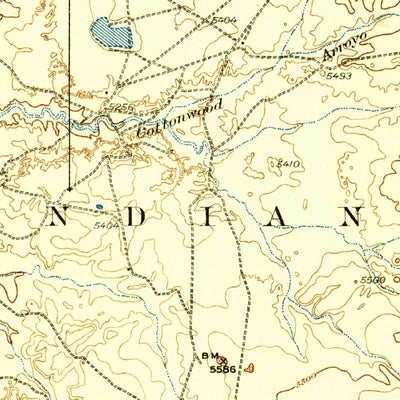United States Geological Survey Kirtland, NM (1932, 125000-Scale) digital map