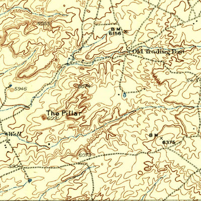United States Geological Survey Kirtland, NM (1932, 125000-Scale) digital map
