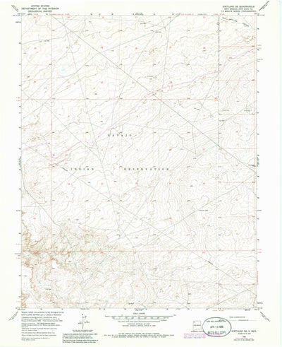 United States Geological Survey Kirtland, NM (1966, 24000-Scale) digital map