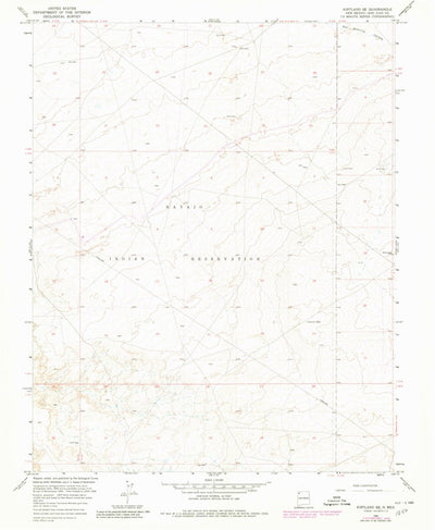 United States Geological Survey Kirtland SE, NM (1966, 24000-Scale) digital map