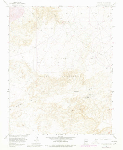 United States Geological Survey Kirtland SW, NM (1966, 24000-Scale) digital map