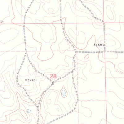 United States Geological Survey Kirtley SW, WY (1978, 24000-Scale) digital map