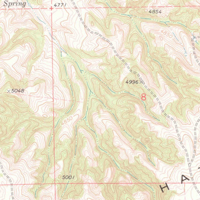 United States Geological Survey Kirtley SW, WY (1978, 24000-Scale) digital map