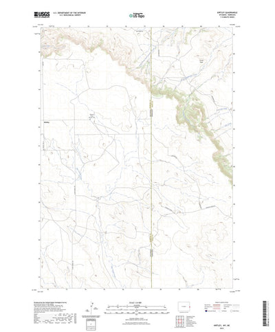 United States Geological Survey Kirtley, WY (2023, 24000-Scale) digital map