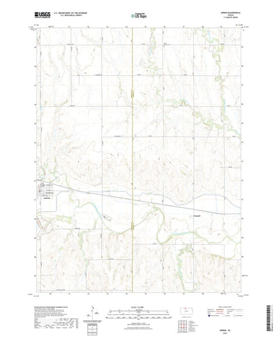 United States Geological Survey Kirwin, KS (2022, 24000-Scale) digital map