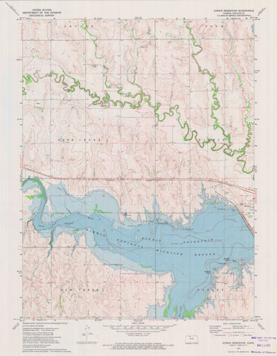 United States Geological Survey Kirwin Reservoir, KS (1972, 24000-Scale) digital map