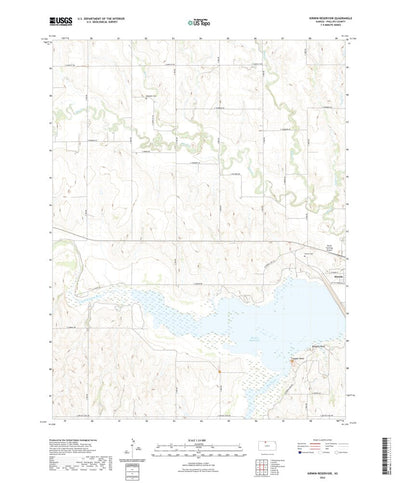 United States Geological Survey Kirwin Reservoir, KS (2022, 24000-Scale) digital map