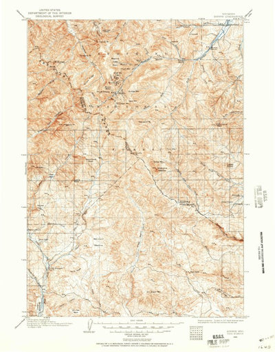 United States Geological Survey Kirwin, WY (1904, 125000-Scale) digital map