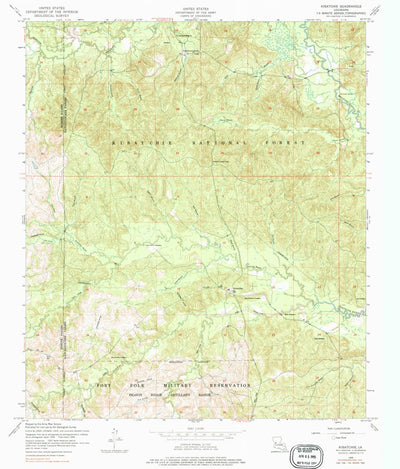 United States Geological Survey Kisatchie, LA (1954, 24000-Scale) digital map