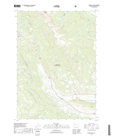 United States Geological Survey Kisinger Lakes, WY (2017, 24000-Scale) digital map