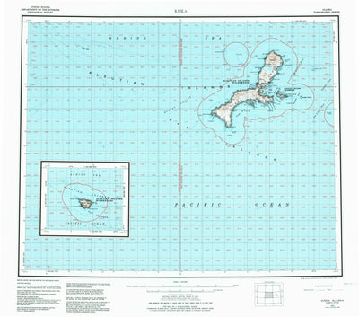 United States Geological Survey Kiska, AK (1951, 250000-Scale) digital map