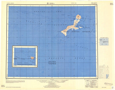 United States Geological Survey Kiska, AK (1958, 250000-Scale) digital map