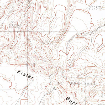 United States Geological Survey Kisler Butte, MT (1983, 24000-Scale) digital map