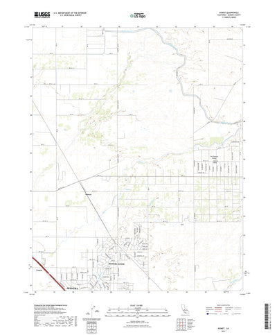 United States Geological Survey Kismet, CA (2021, 24000-Scale) digital map