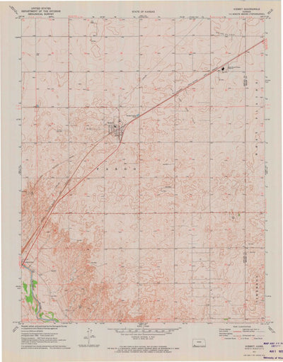 United States Geological Survey Kismet, KS (1971, 24000-Scale) digital map