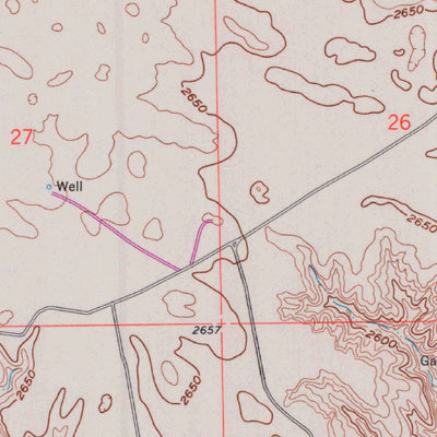 United States Geological Survey Kismet SE, KS-OK (1963, 24000-Scale) digital map