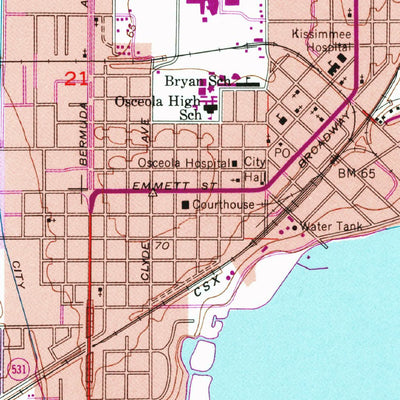 United States Geological Survey Kissimmee, FL (1953, 24000-Scale) digital map