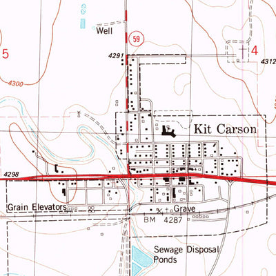 United States Geological Survey Kit Carson, CO (1982, 24000-Scale) digital map
