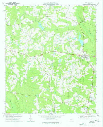 United States Geological Survey Kite, GA (1974, 24000-Scale) digital map