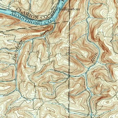 United States Geological Survey Kittanning, PA (1900, 62500-Scale) digital map