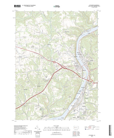 United States Geological Survey Kittanning, PA (2023, 24000-Scale) digital map