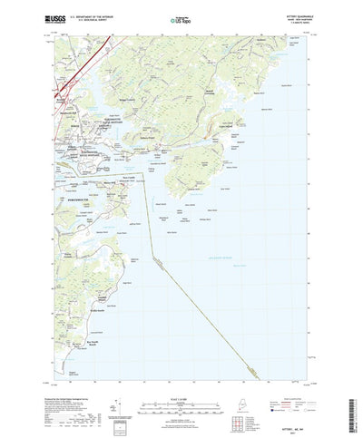 United States Geological Survey Kittery, ME (2021, 24000-Scale) digital map