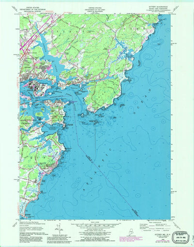 United States Geological Survey Kittery, ME-NH (1956, 24000-Scale) digital map