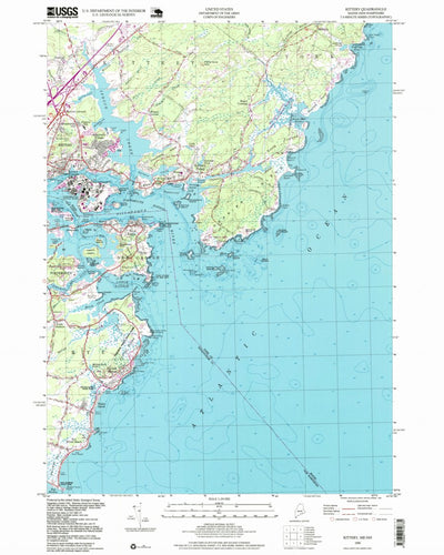 United States Geological Survey Kittery, ME-NH (1995, 24000-Scale) digital map
