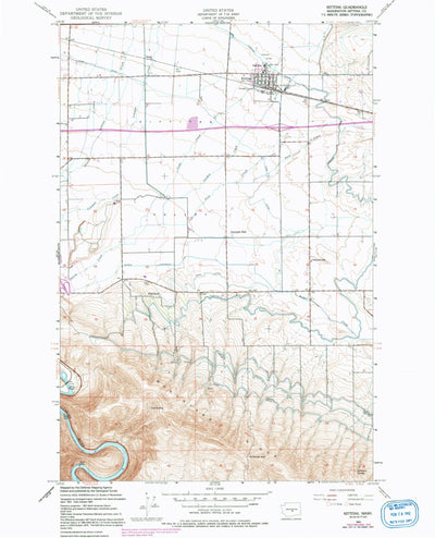 United States Geological Survey Kittitas, WA (1953, 24000-Scale) digital map
