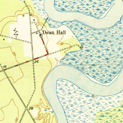 United States Geological Survey Kittredge, SC (1950, 24000-Scale) digital map