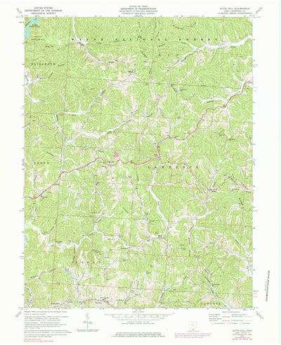 United States Geological Survey Kitts Hill, OH (1972, 24000-Scale) digital map