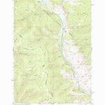 United States Geological Survey Kitty Creek, MT-ID (1978, 24000-Scale) digital map