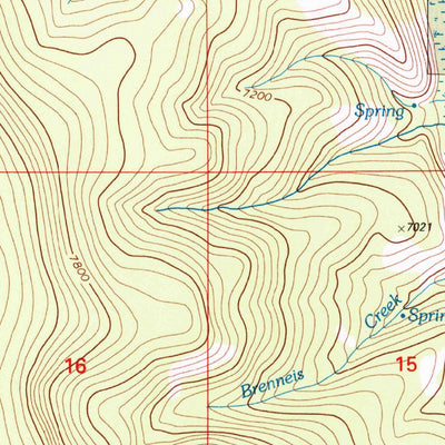 United States Geological Survey Kitty Creek, MT-ID (1997, 24000-Scale) digital map