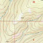 United States Geological Survey Kitty Creek, MT-ID (1997, 24000-Scale) digital map