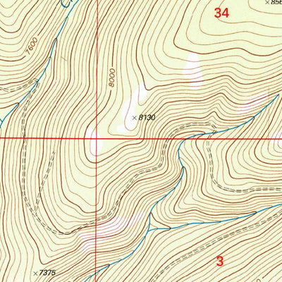 United States Geological Survey Kitty Creek, MT-ID (1997, 24000-Scale) digital map